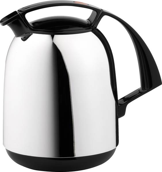 Rotpunkt Fay 800, silvermoon high glossy Thermos flask Black, Chrome
