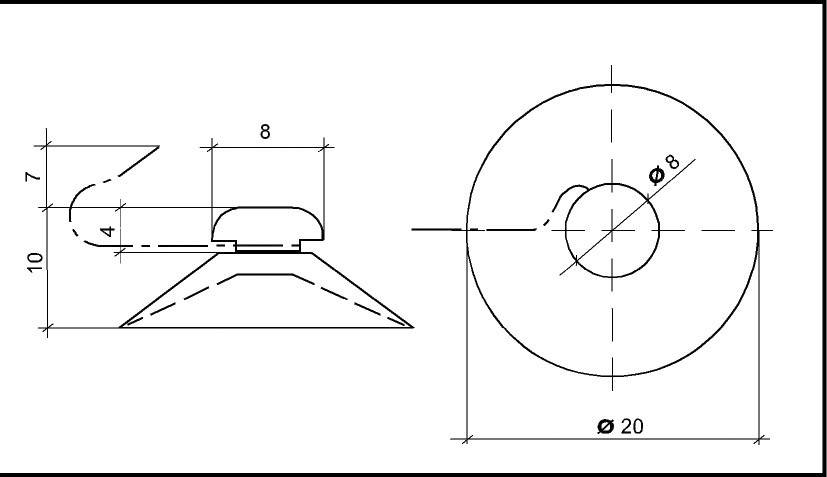 Kash Suction cup 11S043 Clear, Transparent 1 pc(s)-1