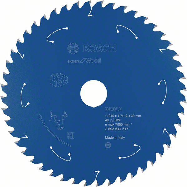 Bosch Accessories Expert for Wood 2608644517 Circular saw blade 210 x 30 mm Number of cogs: 48 1 pc(s)