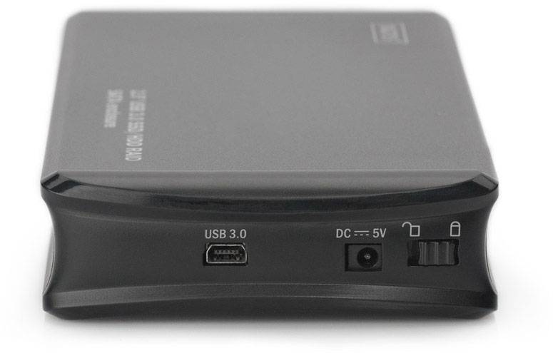 Digitus DA-71116 2.5" hard disk casing, SATA HDD enclosure, Casing 2.5 inch USB A (USB 3.2 1st gen)-2