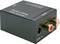 Schwaiger Digital-to-Analogue Audio Converter, with RCA outputs and a 5V/DC, 1A power input socket.