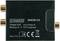 Black antenna adapter by Schwaiger, model number ADW200 513. Shows company address, website and 'Made in P.R.C.'.