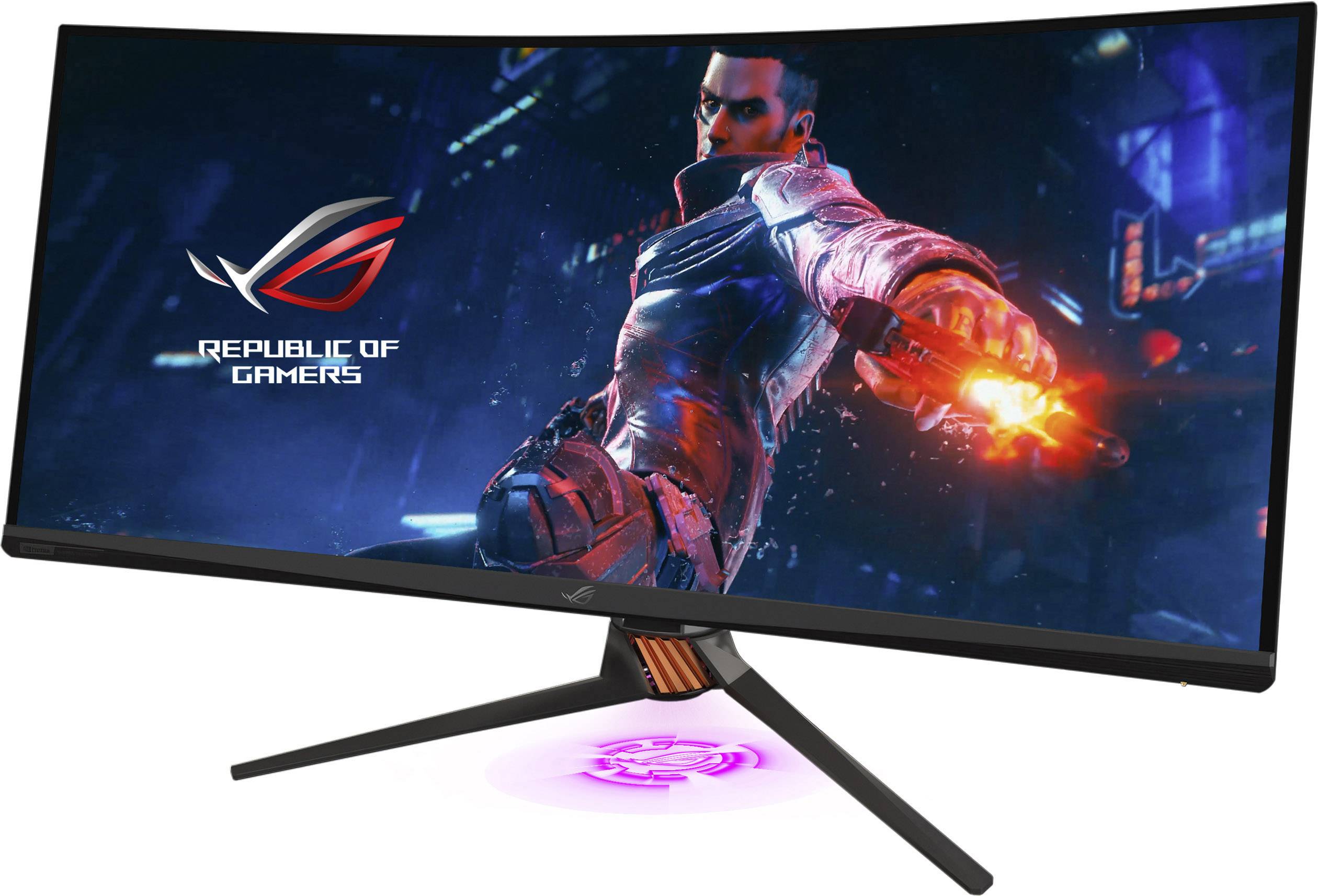Asus PG35VQ Gaming screen 88.9 cm (35 inch) EEC B (A+++ - D) 3440 x 1440 p UWQHD 2 ms HDMI™, DisplayPort, Headphone jack (3.5 mm), USB 3.0 VA LED