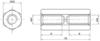 econ connect D3X18I5MH Spacer M3 M3 Brass (Ni-plated) 1 pc(s)