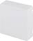 A rectangular, white enclosure, possibly for an electrical component, on a white background.