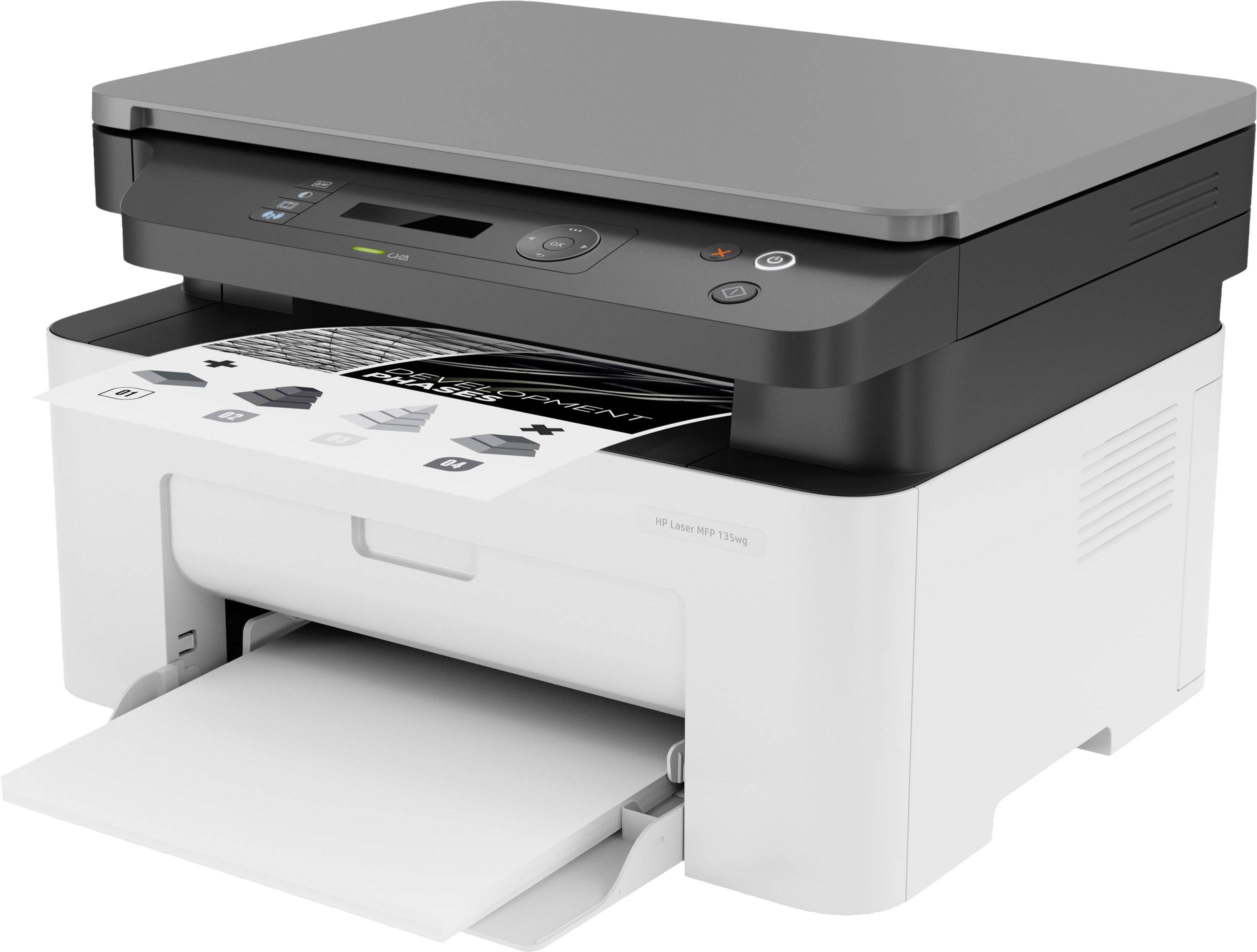 HP Laser MFP 135wg Mono laser multifunction printer A4 Printer, scanner, copier Wi-Fi