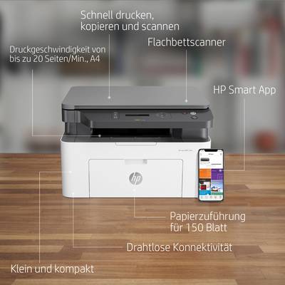 HP Laser MFP 135wg Multifunction printer A4 Printer, scanner, copier Wi-Fi-4