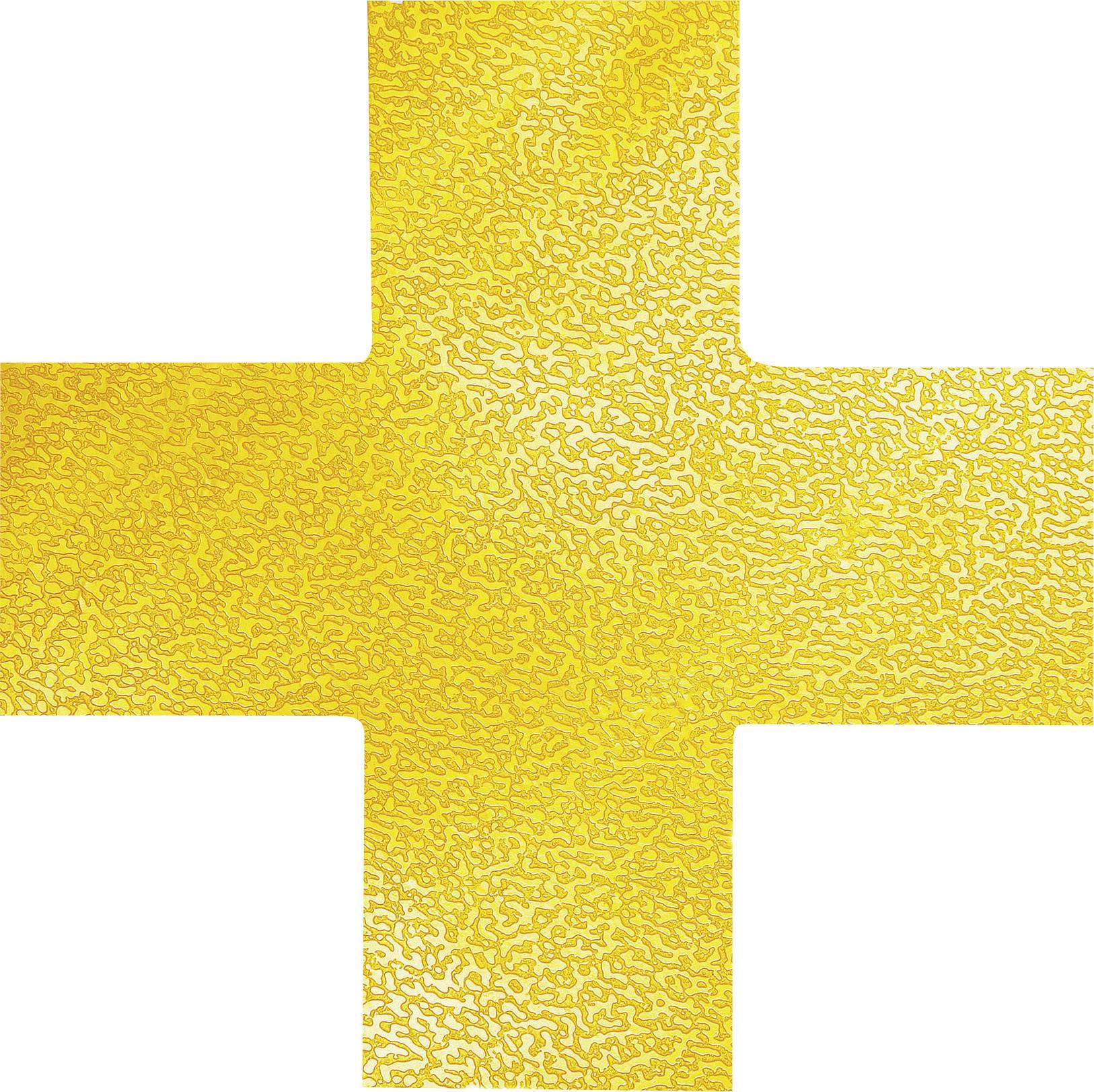 Durable 170104 Position marking shape cross Signal yellow 10 pc(s) (L x W x H) 150 x 150 x 0.7 mm
