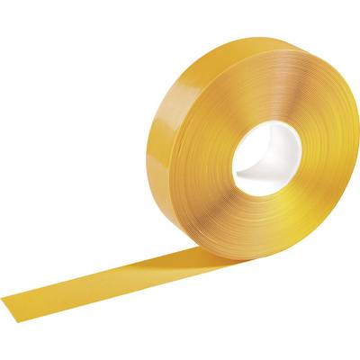 A roll of orange adhesive tape, partially unrolled, against a white background.
