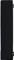 A black, rectangular box, in vertical view, with smooth edges.