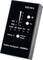'Radio Analyser - 868MHz' device with indicator lights for different modes, two main buttons and a vertical display bar.