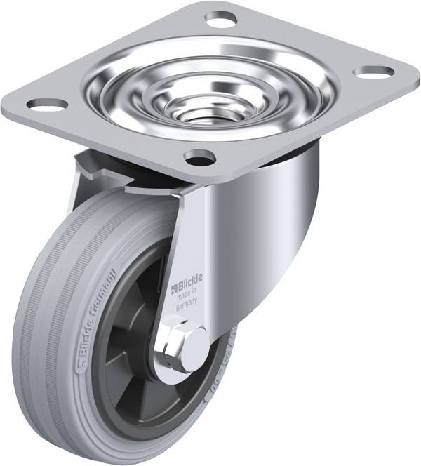 Blickle 339986 LE-VPP 80R-SG Swivel wheel Wheel diameter: 80 mm Load capacity (max.): 50 kg 1 pc(s)