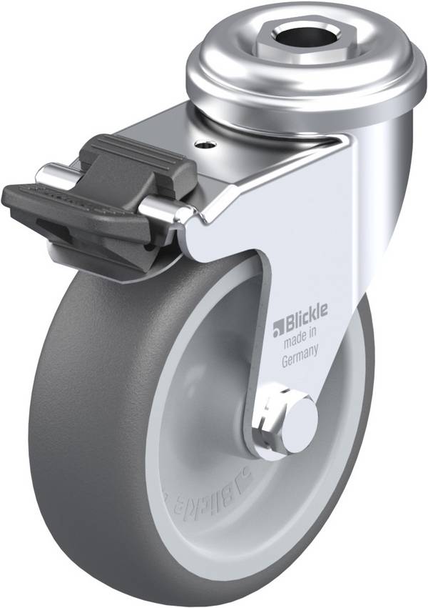 Blickle 757096 LRA-PATH 75G-FI Swivel wheel with brake Wheel diameter: 75 mm Load capacity (max.): 75 kg 1 pc(s)