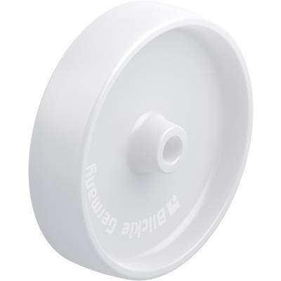 A white round bell with a central mounting connection and the inscription 'Blitzle Germany'.