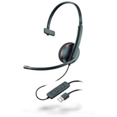 Image of Plantronics Blackwire C3210 monaural USB Phone On-ear headset Corded (1075100) Mono Black Microphone mute