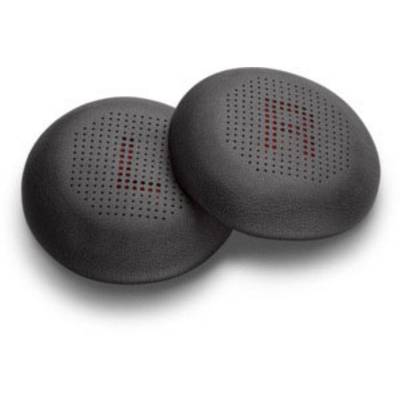 Two black ear cushions with red letters 'L' and 'R', marking the left and right sides.