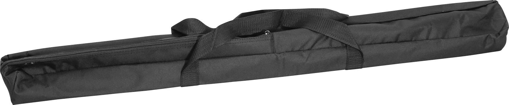 A long black carry bag with handles, suitable for transporting items such as tripods or similar accessories.