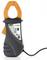 A grey and orange clamp ammeter with scale and cable, for measuring electrical currents.