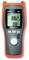 A digital earth measurement device displays '38.2 Ohms' on the screen. This handheld device is used for testing earth resistance.