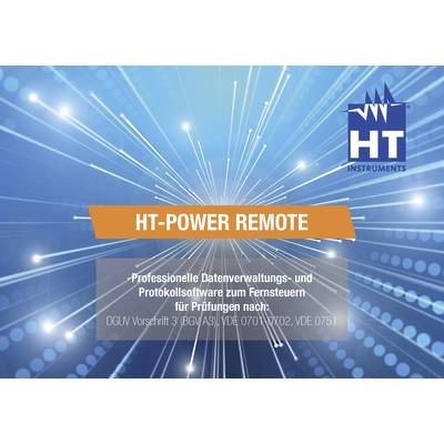 HT Instruments 2006420 HT-Power Remote  Software  Protocol software with database functionality and PC remote control 1 