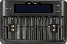 VOLTCRAFT CC-8 Charger for cylindrical cells Li-ion, LiFePO, NiMH, NiCd A, AA , AAA , AAAA, 9V PP3, C, Sub C, 10340, 145