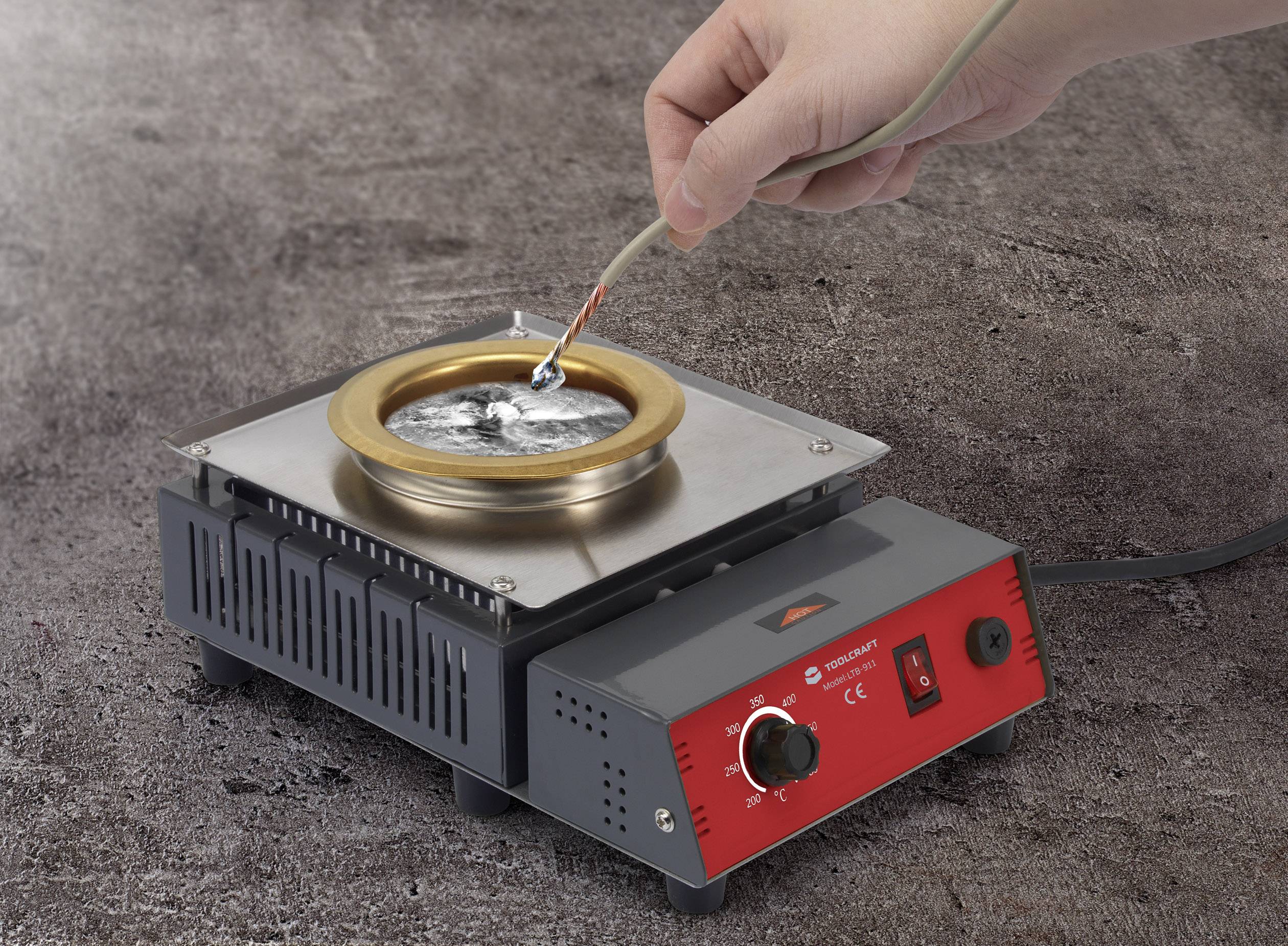 TOOLCRAFT LTB911A Solder bath 300 W 480 °C Solder quantity 1350 g
