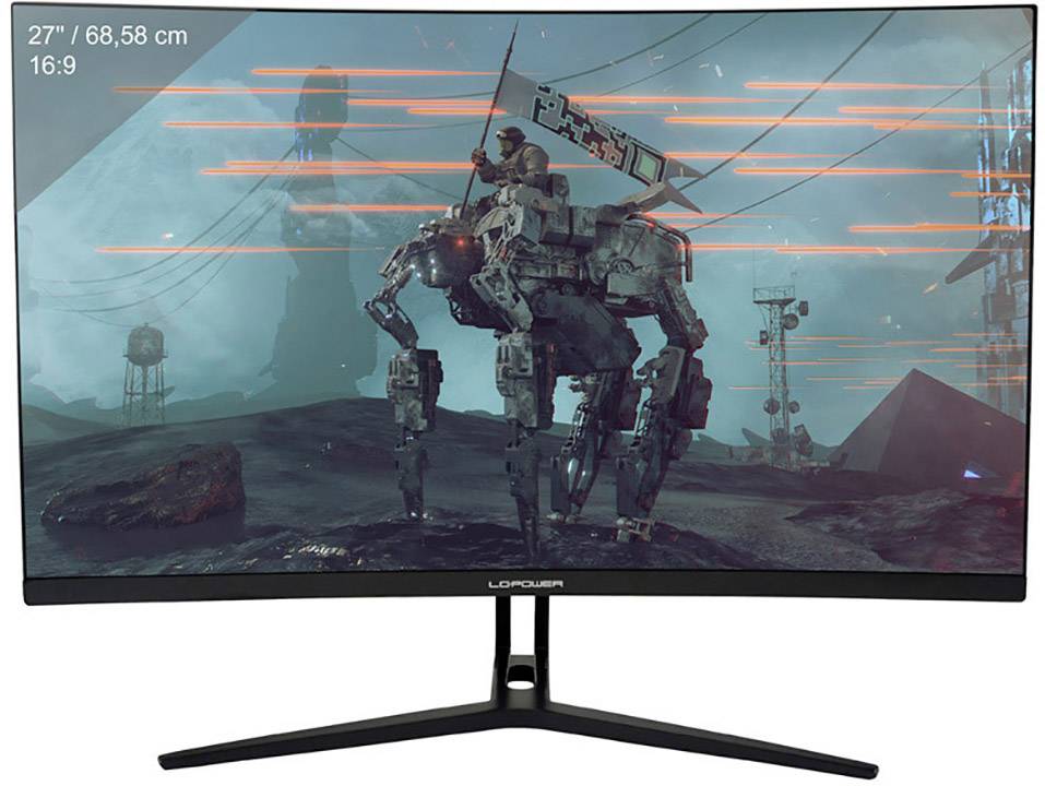 LC Power LC-M27-FHD-144-C Gaming screen 68.6 cm (27 inch) EEC B (A++ - E) 1920 x 1080 p Full HD 4 ms HDMI™, DisplayPort VA LCD