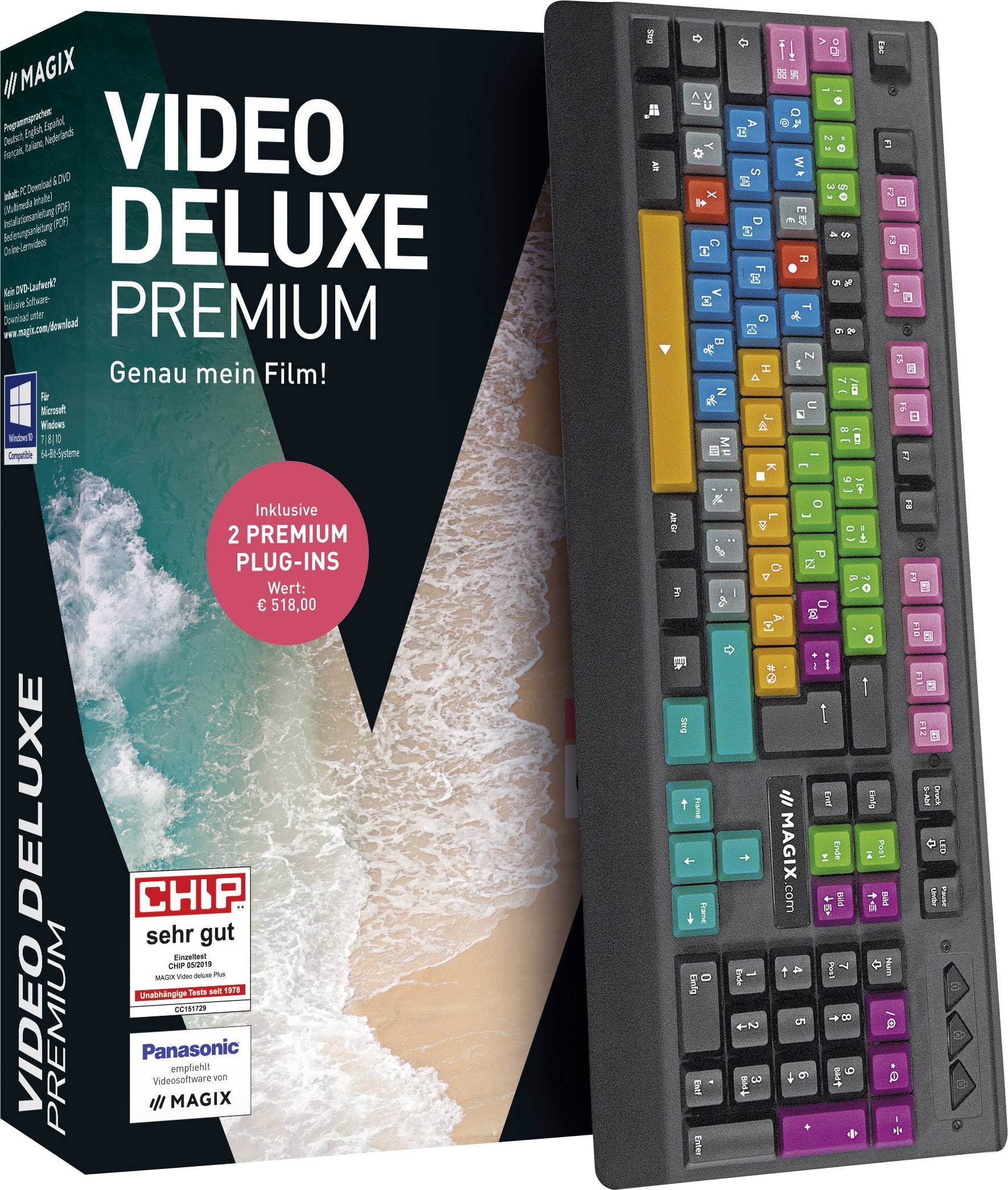 Magix Video deluxe Control Edition Full version, 1 license Windows Video editor