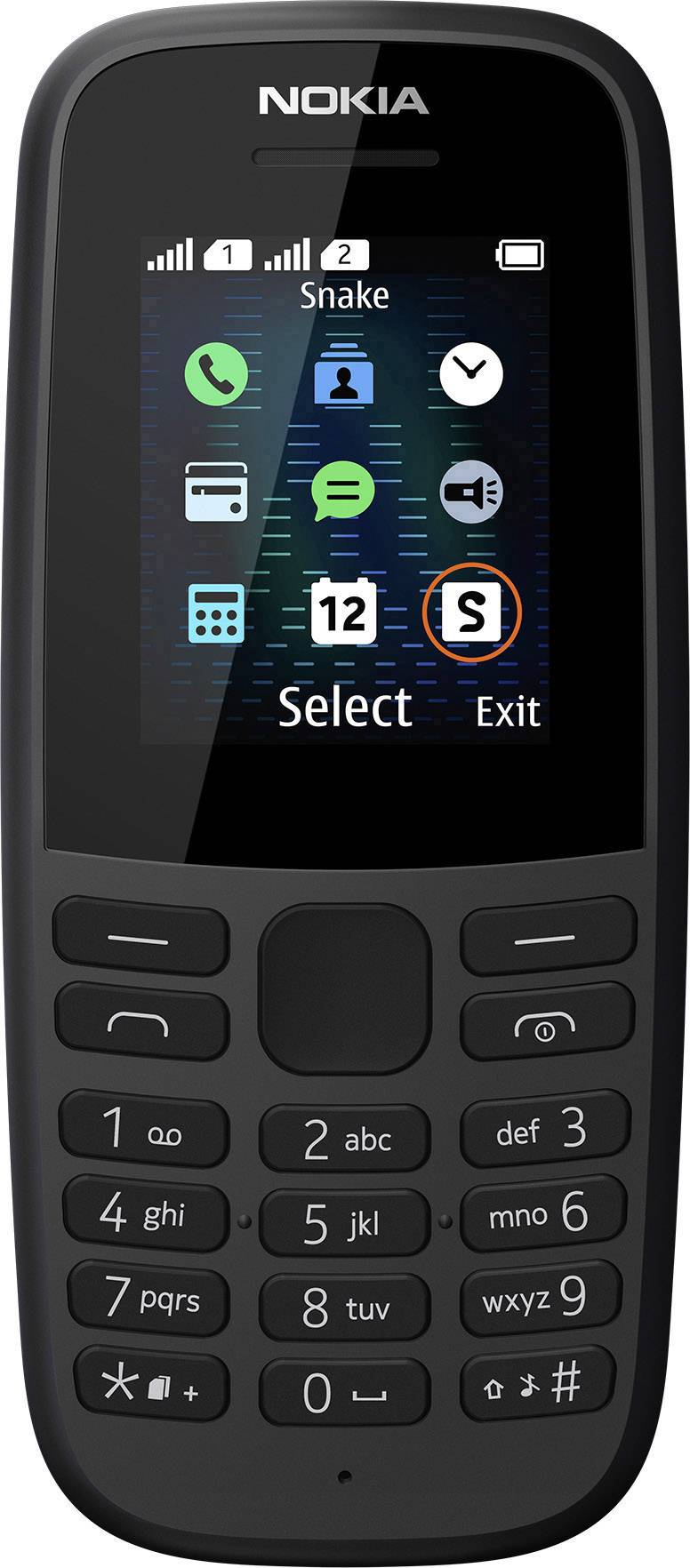 Nokia 105 2019 Dual Sim Mobile Phone Black Conrad Com