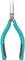 Needle-nose pliers with green handles and metal jaws, suitable for precision work in electronics or jewellery making.