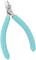 Pliers with blue handles and silver tip, suitable for electronics or precision work.