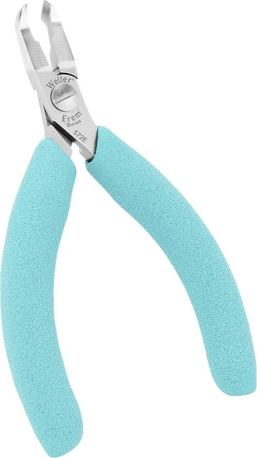 A Weller-Egrett cutting pliers with turquoise handles, suitable for precision work in electrical and precision engineering.