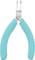 Electronics pliers with blue handles, suitable for precise cutting of wires and small components.