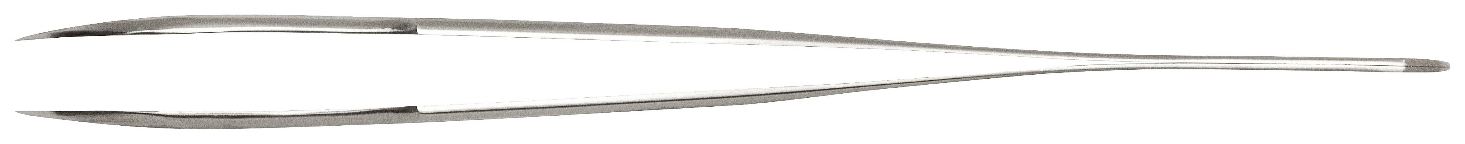 A silver kitchen or care tweezers is shown horizontally.