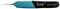 Precision tool 'Erem' with black and blue handle, manufactured in Switzerland.
