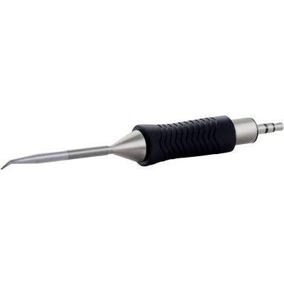 Ultrasonic tooth cleaner with an ergonomic handle and narrow tip for removing tartar and plaque.
