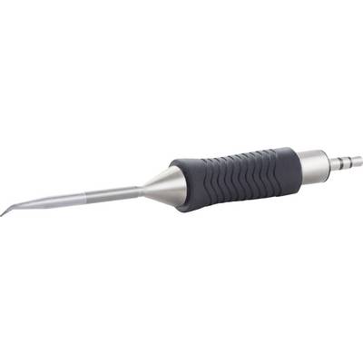 A dental handpiece with a pointed attachment, used for cleaning teeth. It has an ergonomic handle.