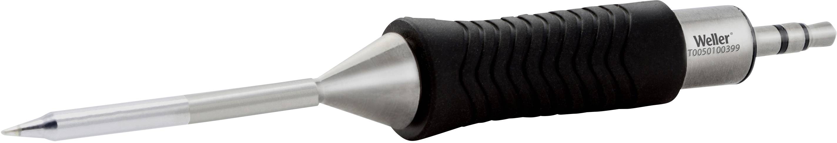 A soldering iron with a black handle and metal tip. The handle reads 'Weller 0052716899'. Suitable for soldering electronic components.