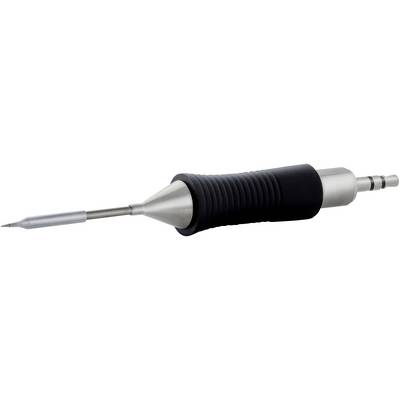 Metal and plastic handpiece of a tattoo machine attachment.