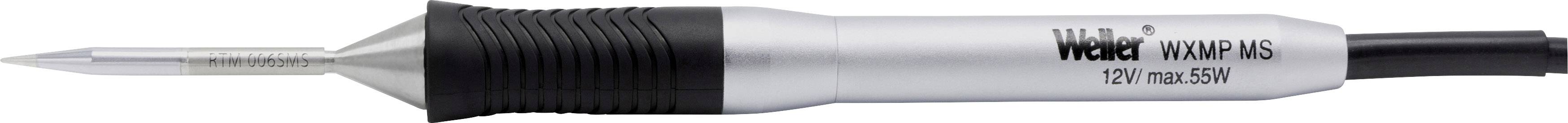 Weller soldering iron, Model WMP MS, marked with '12V max 55W', black handle and slim tip.