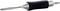 A surgical instrument with a rubber-coated handle and metallic tip, potentially suitable for precise medical procedures.