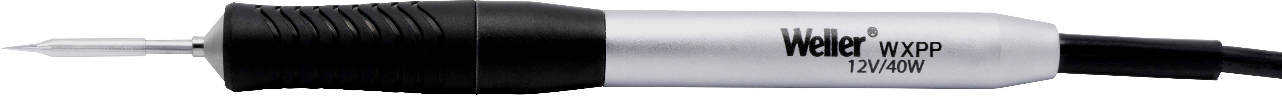 Weller soldering iron, model WXMP, 12V/40W, with black handle and silver casing.
