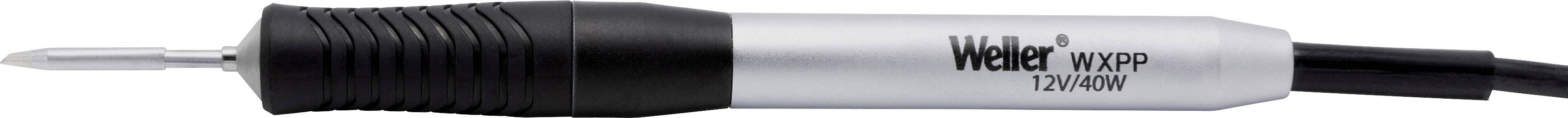 A soldering iron branded 'Weller' with the model 'WXPP 12V/40W'.