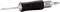 Weller soldering iron with black plastic handle and silver tip, model number T0050103899.
