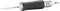 A soldering iron with a black, ribbed handle. Printed on it is 'Weller T0050102999'.