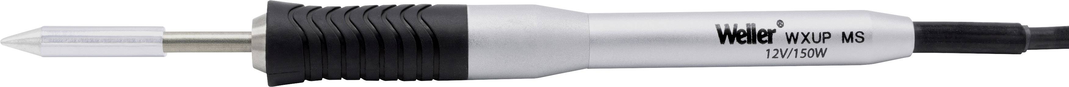 Soldering iron with a black handle and silver middle section, suitable for precision mechanical work. Marked 'Weller WP 40'. Cable at the end.