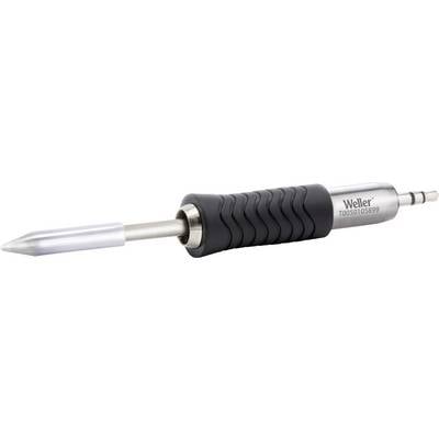 Soldering iron with a black handle and metal tip, brand inscription 'Weller TDOS010DS90' on the handle.