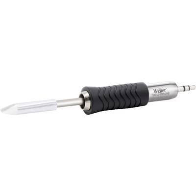 Soldering Iron 'Weller T0050100299', black grip sleeve, silver-gleaming tip, suitable for precision soldering work.
