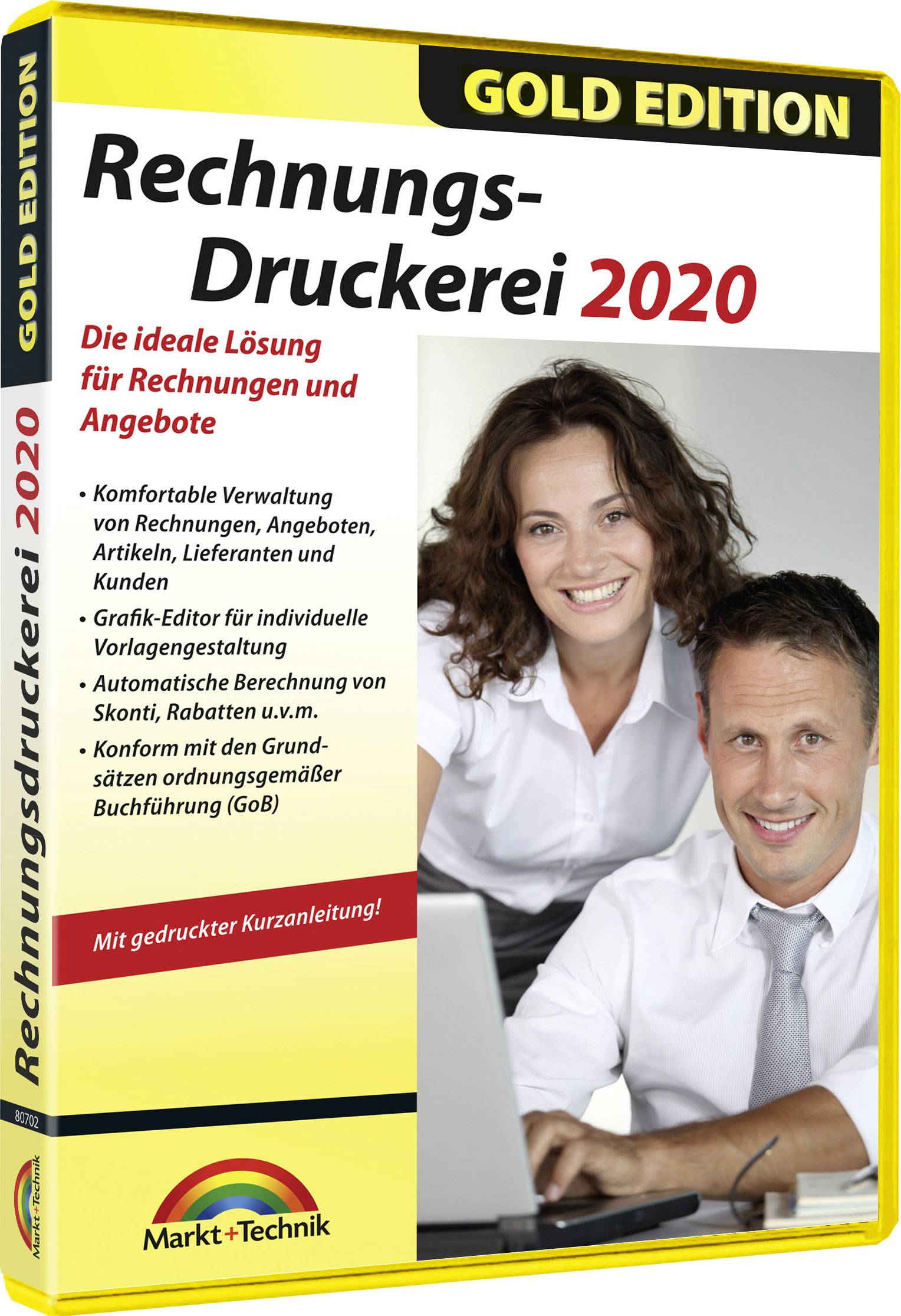Markt & Technik Rechnungsdruckerei 2020 Gold Edition Full version, 1 licence Windows Office management-0
