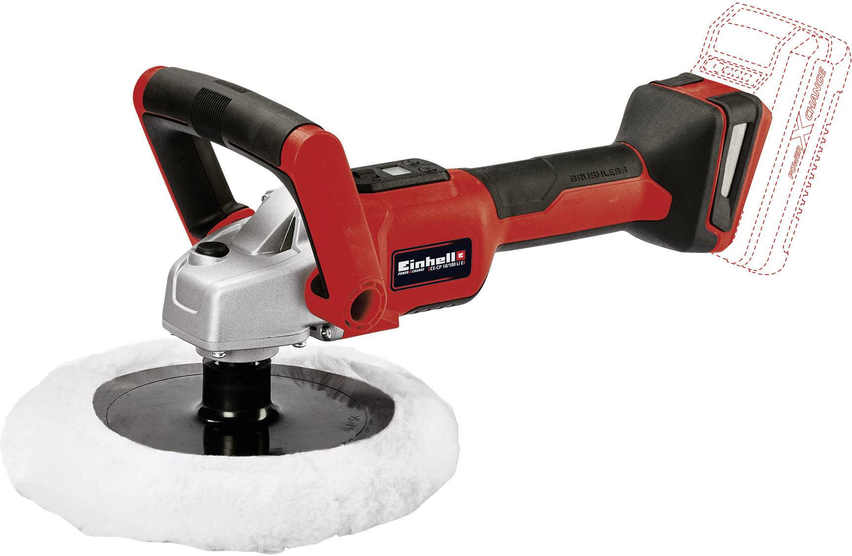 Einhell Power X-Change CE-CP 18/180 Li E-Solo 2093320 Cordless polisher 500 - 3000 U/min 180 mm